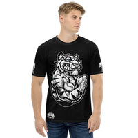 Men's Black Tiger Logo Men's T-Shirt