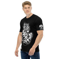 Men's Black Tiger Logo Men's T-Shirt