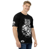 Men's Black Tiger Logo Men's T-Shirt