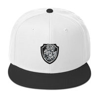 White and Black Tiger Snapback Hat