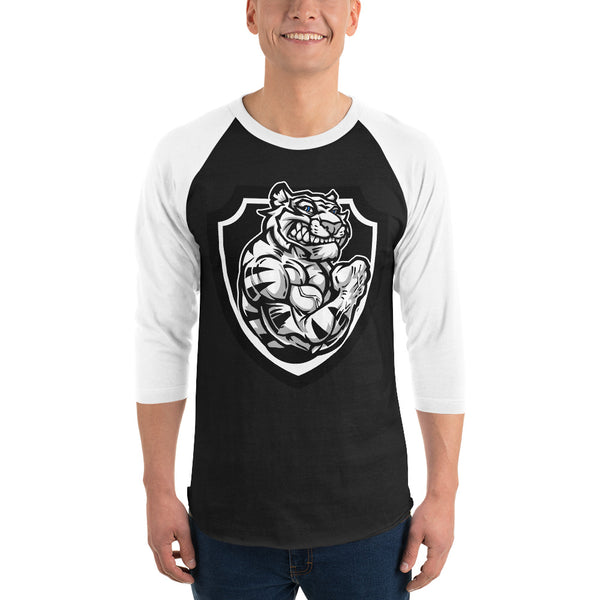 Unisex Tiger 3/4 Sleeve Raglan Shirt