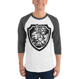 Unisex Tiger 3/4 Sleeve Raglan Shirt