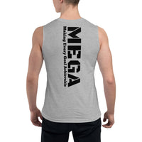 Shield Motto Muscle Shirt w/black letters