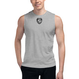 Shield Motto Muscle Shirt w/black letters