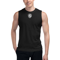 Shield Motto Muscle Shirt w/white letters