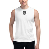 Shield Motto Muscle Shirt w/black letters